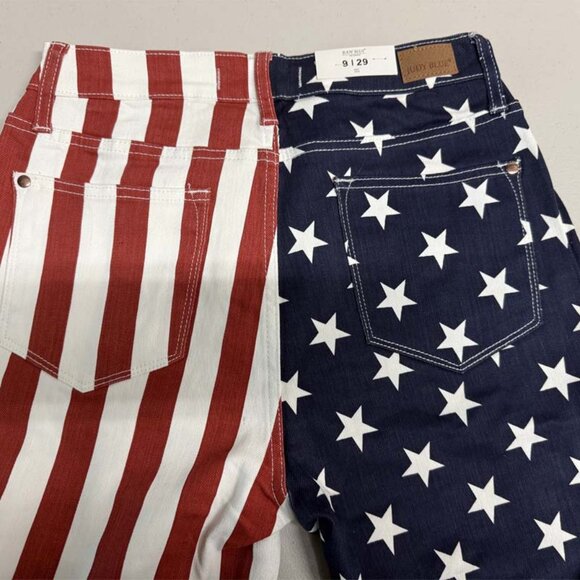 Judy Blue American Flag Print Flare - Picture 6 of 6
